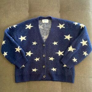 Old Navy Sweater Navy Blue With White Stars
